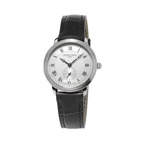 Frederique Constant Classics Slimline Quartz Silver Dial on Leather