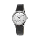 Frederique Constant Classics Slimline Quartz Silver Dial on Leather