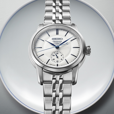 Seiko Presage Craftsmanship Automatic Mens Watch SPB445J -White Porcelain