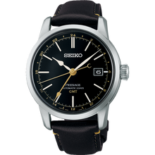 Load image into Gallery viewer, Seiko Presage Craftsmanship Automatic GMT Watch Black on leather - Urushi SPB447J