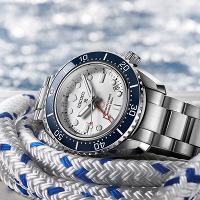 SEIKO Prospex Sea Automatic 1965 Heirtage GMT Diver's White Dial Watch SPB519J