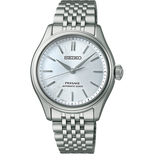 Seiko Presage Classic Series Automatic Mens Watch light blue SPB523J