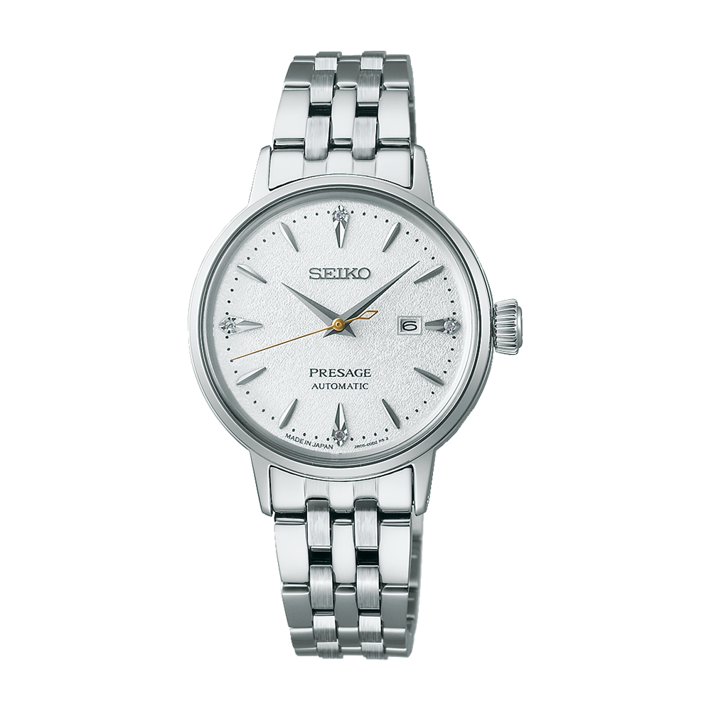 SEIKO Presage Cocktail Time Automatic Watch White Textured SRE017J