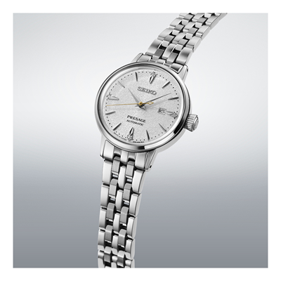 SEIKO Presage Cocktail Time Automatic Watch White Textured SRE017J