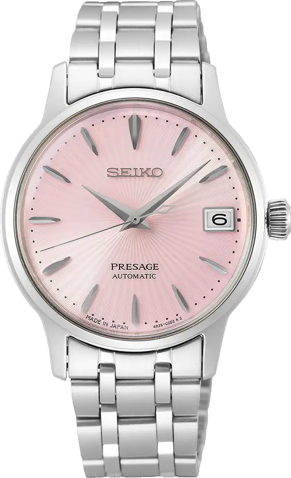 SEIKO Presage Cocktail Time Automatic Dress Watch Pink Ladies SRP839J