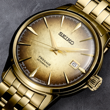 Load image into Gallery viewer, SEIKO Presage Cocktail Time Automatic Watch Beige Dial Gold PVD SRPK48J