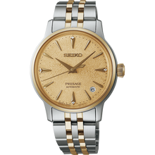Load image into Gallery viewer, SEIKO Presage Cocktail Time Automatic Watch Mint Gold Dial SRPL64