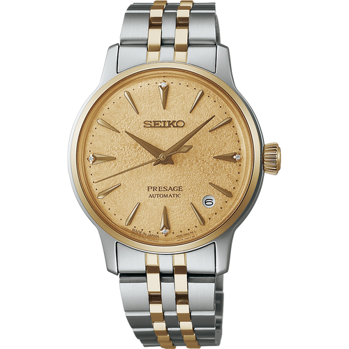 SEIKO Presage Cocktail Time Automatic Watch Mint Gold Dial SRPL64