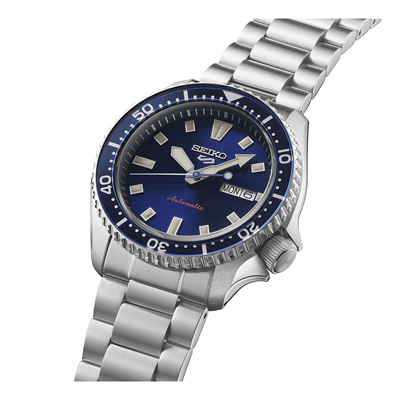 Seiko 5 Automatic 5 SKX Series SRPL83K Blue on Bracelet