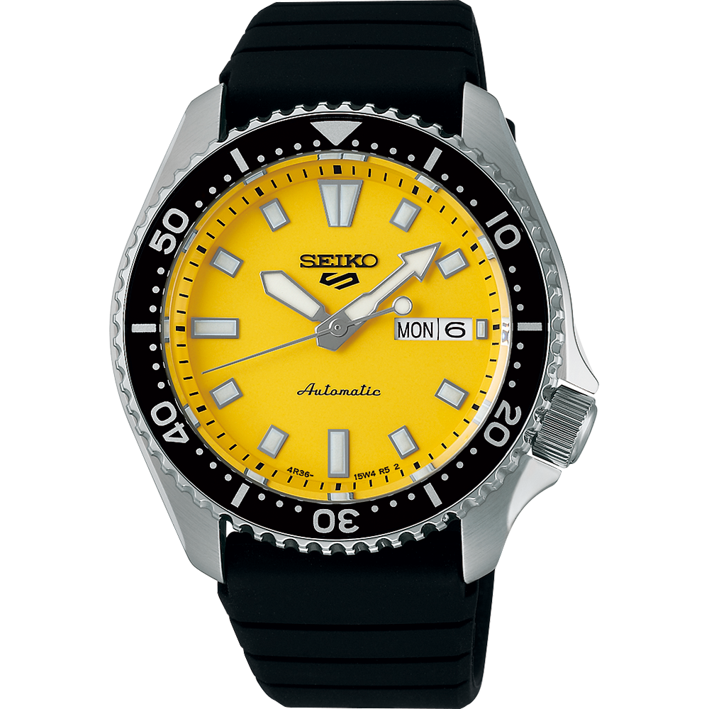 Seiko 5 Automatic 5 SKX Series SRPL87K Yellow on rubber