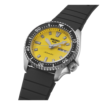 Seiko 5 Automatic 5 SKX Series SRPL87K Yellow on rubber