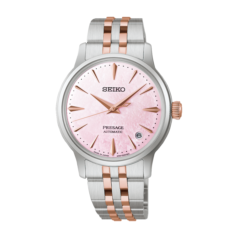 SEIKO Presage Cocktail Time Automatic Pink Dial Watch Limited Edition SRPM06J