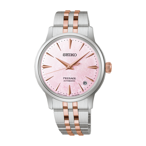 SEIKO Presage Cocktail Time Automatic Pink Dial Watch Limited Edition SRPM06J