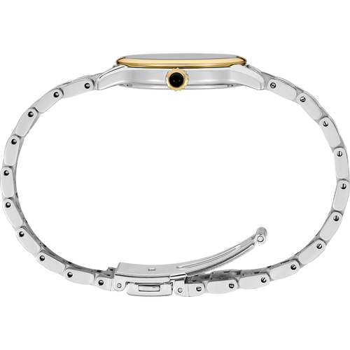 Seiko Discover More Quartz Analogue Watch 2 Tones YG SRZ550P with diamonds