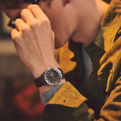 Seiko Presage Style60's Skeleton Dial on Leather SSA461J