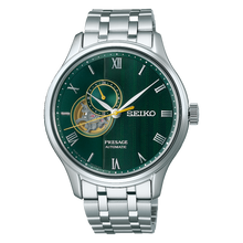 Load image into Gallery viewer, SEIKO Presage Japanese Garden Open Heart Automatic Watch Green SSA463J
