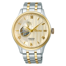 Load image into Gallery viewer, SEIKO Presage Japanese Garden Open Heart Automatic 2 Tones Watch Cream Dial SSA464J