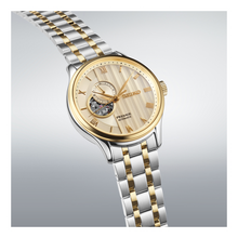 Load image into Gallery viewer, SEIKO Presage Japanese Garden Open Heart Automatic 2 Tones Watch Cream Dial SSA464J
