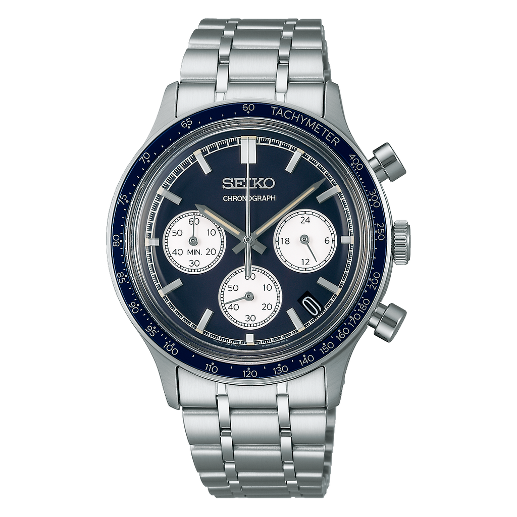 Seiko Discover More Blue Chronograph Quartz SSB477P