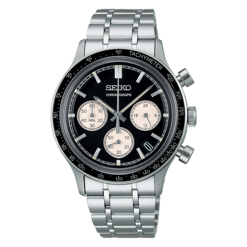Seiko Discover More Black Chronograph Quartz SSB479P