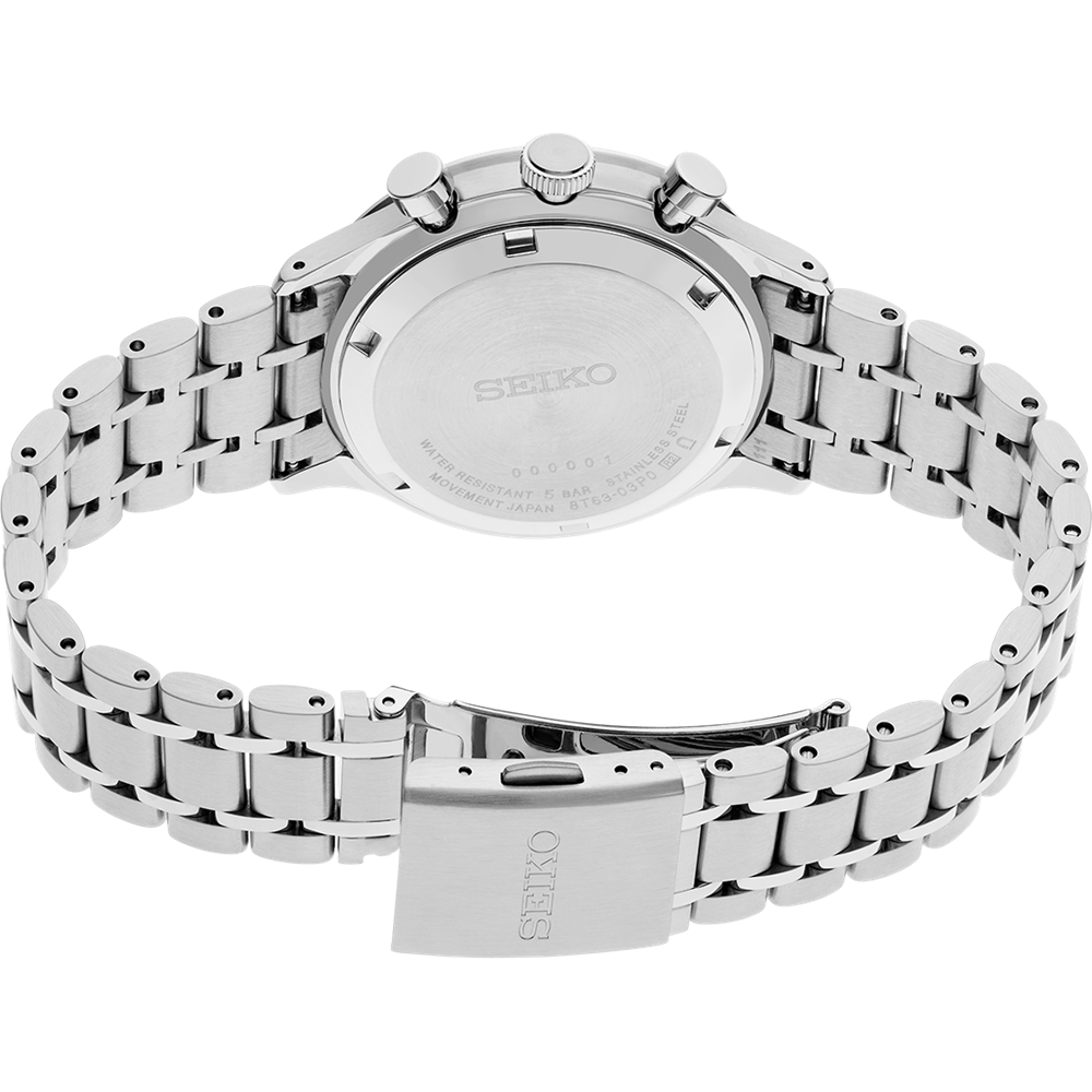 Seiko Discover More Black Chronograph Quartz SSB479P