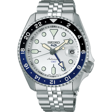 Load image into Gallery viewer, Seiko 5 Automatic G.M.T Watch SSK033K White Dial