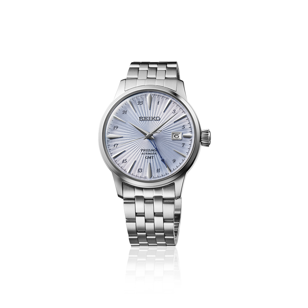 Seiko Presage Cocktail Blue Time GMT Watch SSK037J