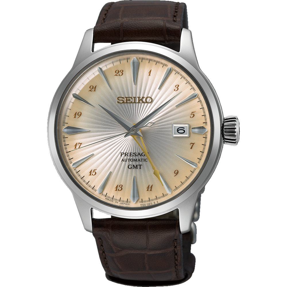 Seiko Presage Cocktail  Champagne Time GMT Watch SSK041J