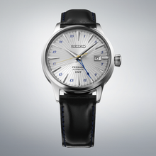 Load image into Gallery viewer, Seiko Presage Cocktail  Grey Time GMT Watch on leather SSK049J