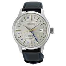 Load image into Gallery viewer, Seiko Presage Cocktail  Grey Time GMT Watch on leather SSK049J