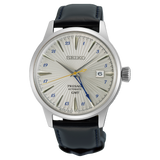 Seiko Presage Cocktail  Grey Time GMT Watch on leather SSK049J