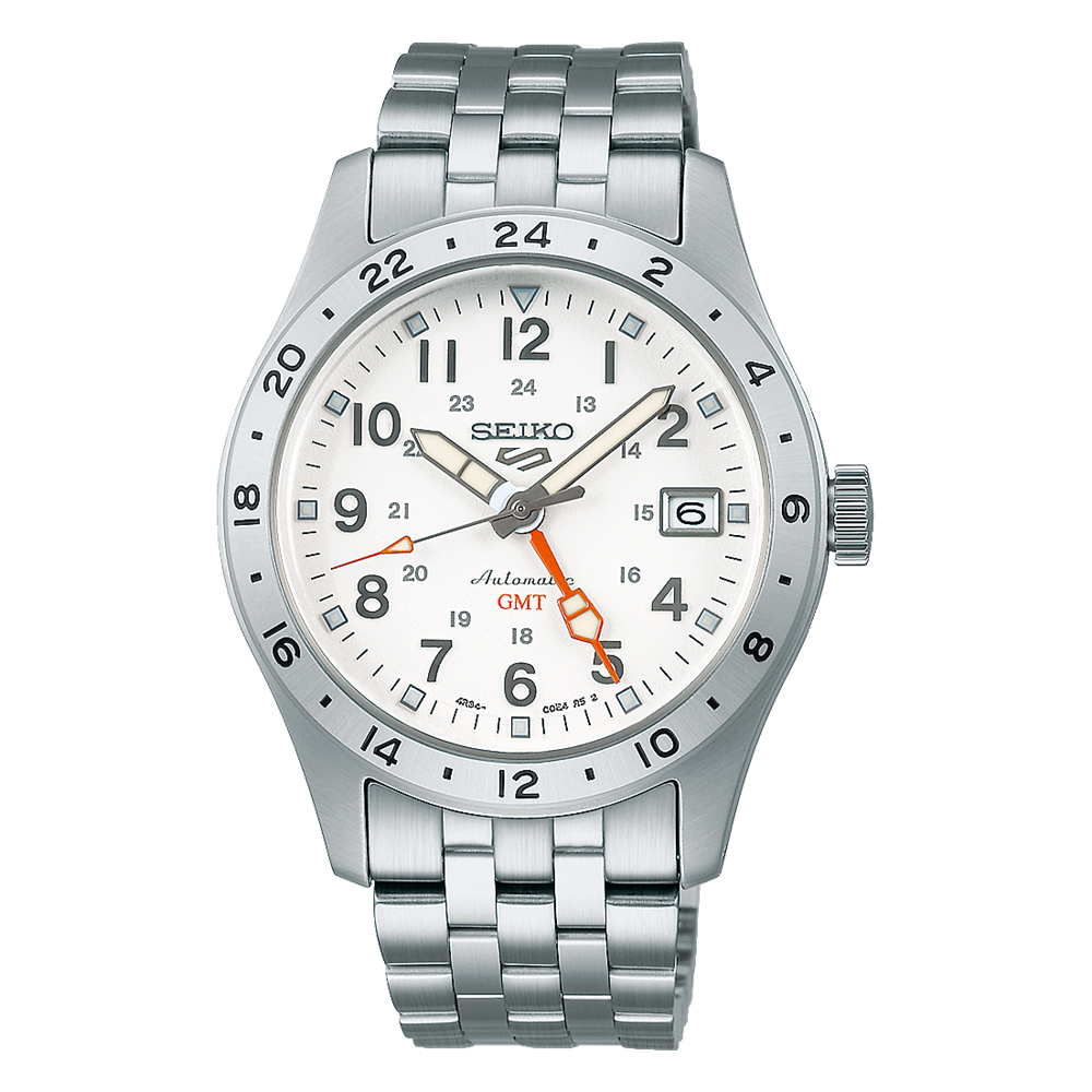 Seiko 5 Automatic Field Sport G.M.T Watch White SSK059K
