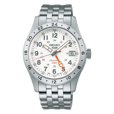 Seiko 5 Automatic Field Sport G.M.T Watch White SSK059K