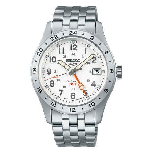 Seiko 5 Automatic Field Sport G.M.T Watch White SSK059K