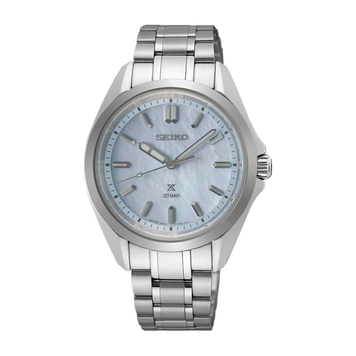 Seiko Prospex Sea Quartz Analogue Watch Blue MOP SUR607