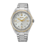 Seiko Prospex Sea Quartz Analogue Diamond Indices Watch 2 Tones bezel PVD SUR618