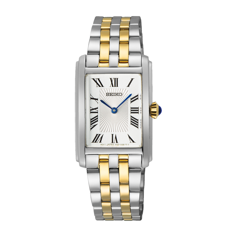 Seiko Discover More Quartz Analogue Watch SWR087 2 Tones YG PVD