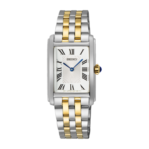 Seiko Discover More Quartz Analogue Watch SWR087 2 Tones YG PVD