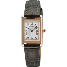 Load image into Gallery viewer, Seiko Discover More Quartz Analogue Watch RG PVD on Leather SWR096