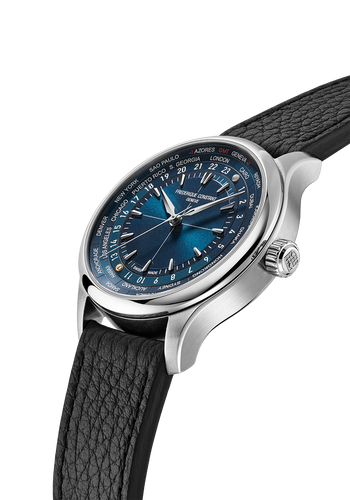 FREDERIQUE CONSTANT CLASSICS WORLDTIMER ANGELS MANUFACTURE BLUE LIMITED EDITION