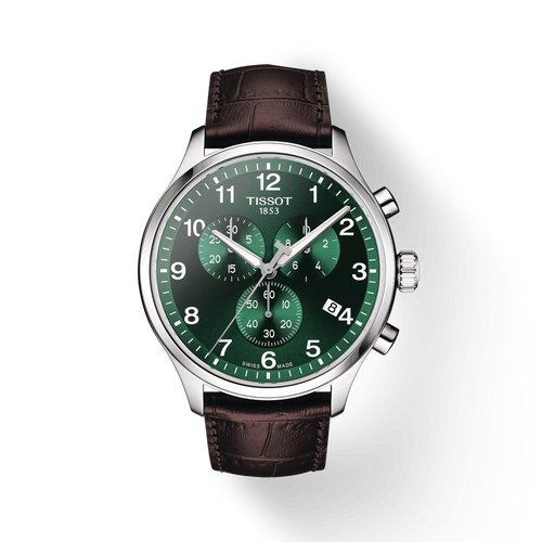 TISSOT CHRONO XL CLASSIC GREEN ON LEATHER