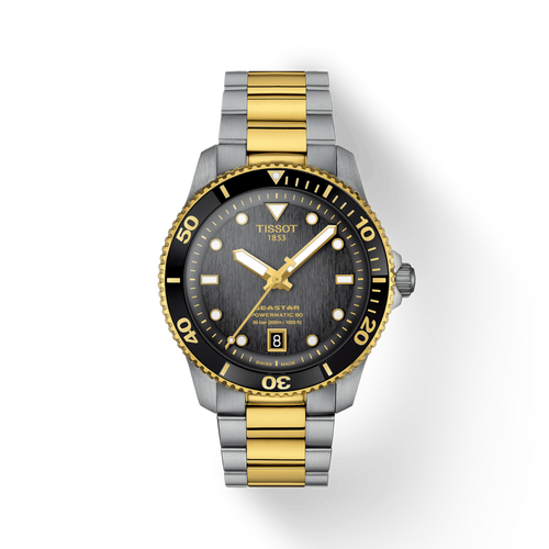 TISSOT SEASTAR 1000 POWERMATIC 80 40MM BLACK 2 TONES