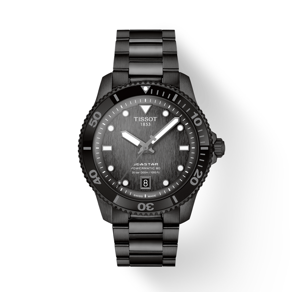 TISSOT SEASTAR 1000 POWERMATIC 80 40MM FULL BLACK PVD