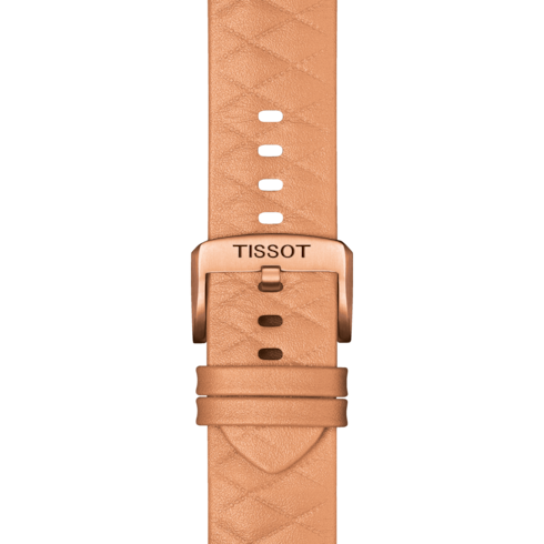 TISSOT T-TOUCH CONNECT SOLAR TITANIUM RG PVD ORANGE ON RG LEATHER