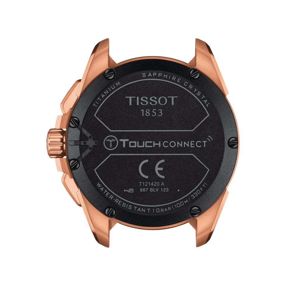 TISSOT T-TOUCH CONNECT SOLAR TITANIUM RG ON BLACK RUBBER