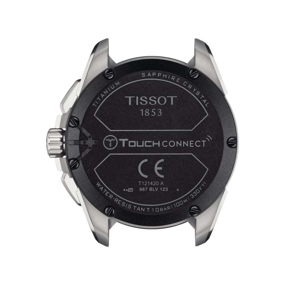 TISSOT T-TOUCH CONNECT SOLAR TITANIUM ON BLUE TEXTILE STRAP