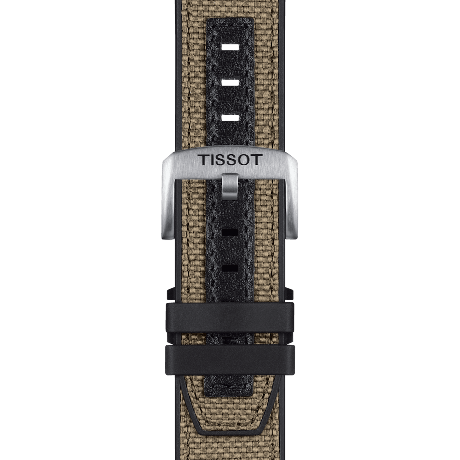 TISSOT T-TOUCH CONNECT SOLAR TITANIUM ON BEIGE TEXTILE STRAP