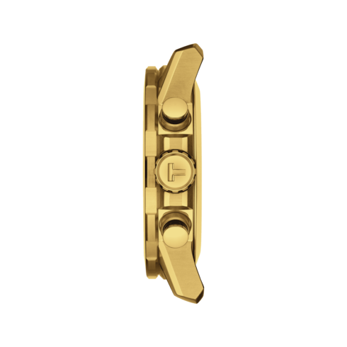 TISSOT SUPERSPORT CHRONO BLACK ON BRACELET FULL GOLD PVD