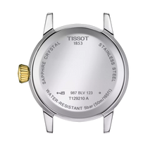 Load image into Gallery viewer, TISSOT CLASSIC DREAM LADY YG 2 TONES SILVER DIAL QUARTZ WATCH