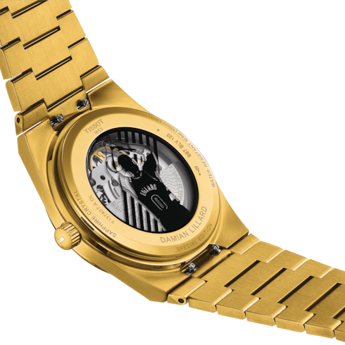 TISSOT PRX POWERMATIC 80 GOLD DAMIAN LILLARD SPECIAL EDITION